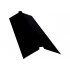 Планка плоского конька 150х40х150 Grand Line 0,45 ПЭ двухсторонний с пленкой RAL 9005 черный (3м) — 645778 Планка плоского конька 150х40х150 Grand Line 0,45 ПЭ двухсторонний с пленкой RAL 9005 черный (3м) — 645778