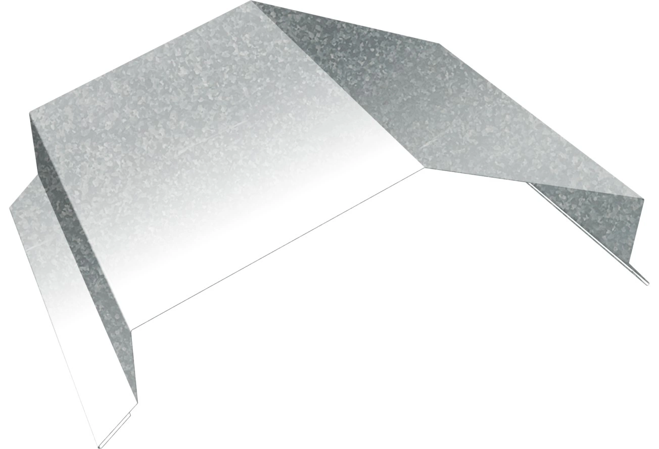 Парапетная крышка угольная 200мм Grand Line 0,55 Zn (2,5м)
