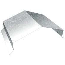 Парапетная крышка угольная 200мм Grand Line 0,7 Zn (2,5м)