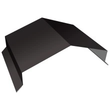 Парапетная крышка угольная 200мм Grand Line 0,45 Drap СТ RR 32 темно-коричневый (2,5м)