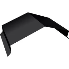 Парапетная крышка угольная 250мм Grand Line 0,45 Drap ТХ двухсторонний RAL 9005 черный (2м)