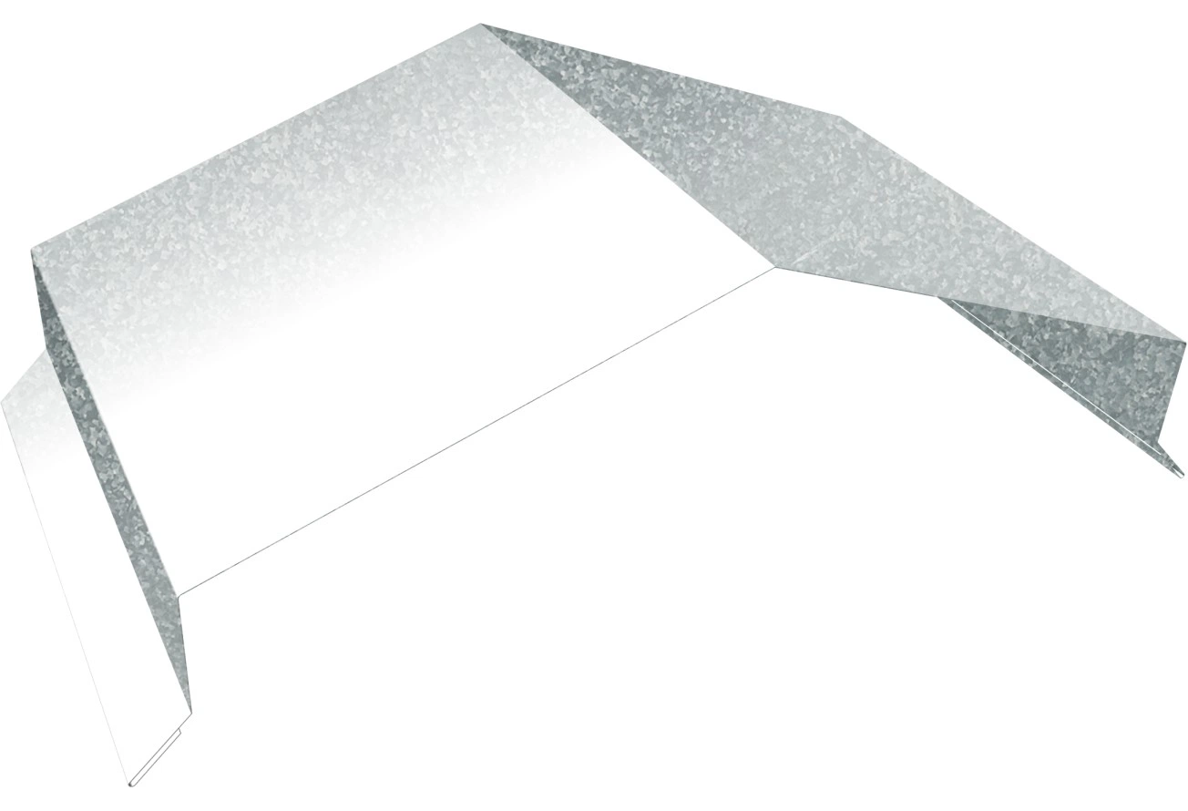Парапетная крышка угольная 390мм Grand Line 0,7 Zn (2,5м)
