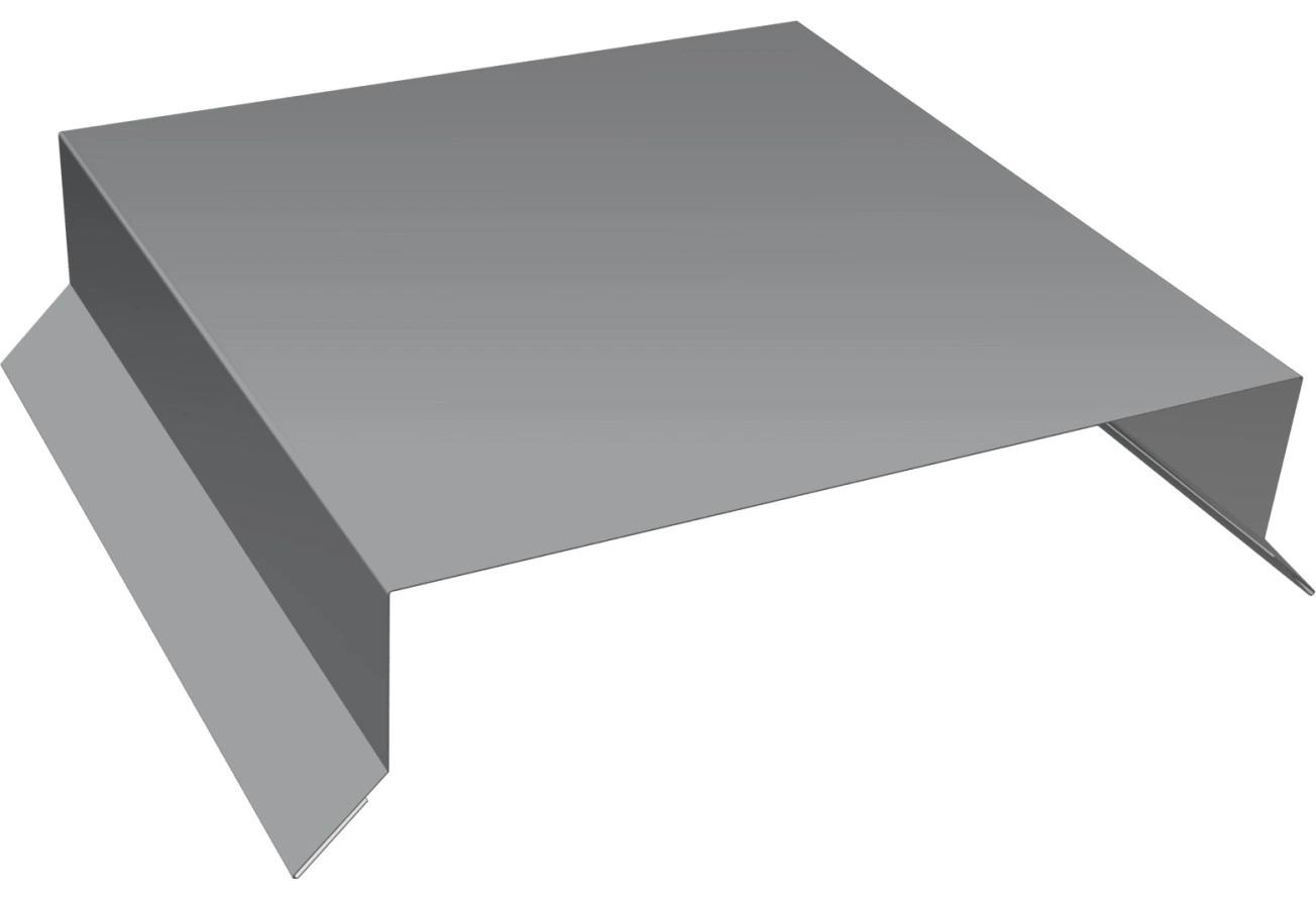 Парапетная крышка прямая 150мм Grand Line 0,45 Drap RAL 7004 сигнальный серый (2,5м)