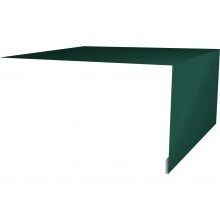 Планка околооконная простая 250х75 Grand Line 0,5 Сатин с пленкой RAL 6005 зеленый мох (3м)