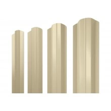 Штакетник М-образный B фигурный Grand Line 0,45 Drap ТХ RAL 1015 светлая слоновая кость