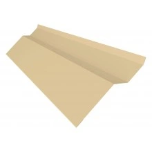 Планка примыкания внакладку Фартук S6 пристенный накладной Grand Line 0,45 Drap ТХ RAL 1015 светлая слоновая кость (2м)