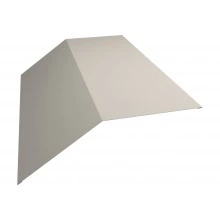 Планка плоского конька 190х190 Grand Line 0,45 Drap ТХ RAL 1015 светлая слоновая кость (3м)