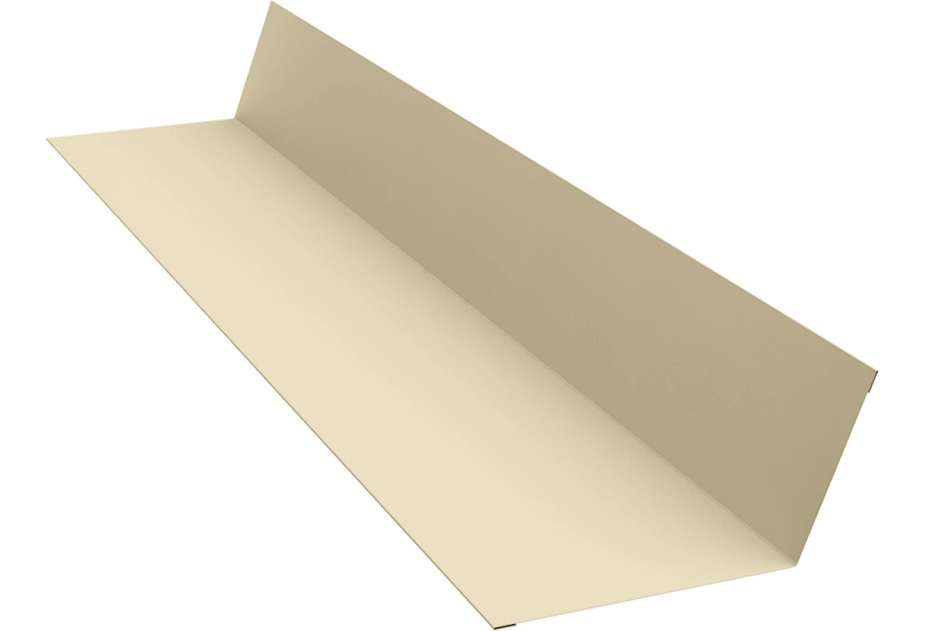 Планка примыкания 90х140 Grand Line 0,45 Drap ТХ RAL 1015 светлая слоновая кость (3м)