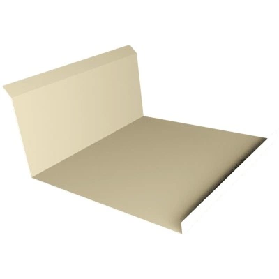 Планка примыкания нижняя 20х122х260х15 Grand Line 0,45 Drap ТХ RAL 1015 светлая слоновая кость (3м) — 650058 Планка примыкания нижняя 20х122х260х15 Grand Line 0,45 Drap ТХ RAL 1015 светлая слоновая кость (3м) — 650058