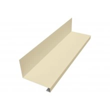 Планка примыкание нижнее к трубе фальц Grand Line 0,45 Drap ТХ RAL 1015 светлая слоновая кость (3м)