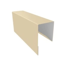 Планка П-образная заборная 17 Grand Line 0,45 Drap ТХ RAL 1015 светлая слоновая кость (3м)