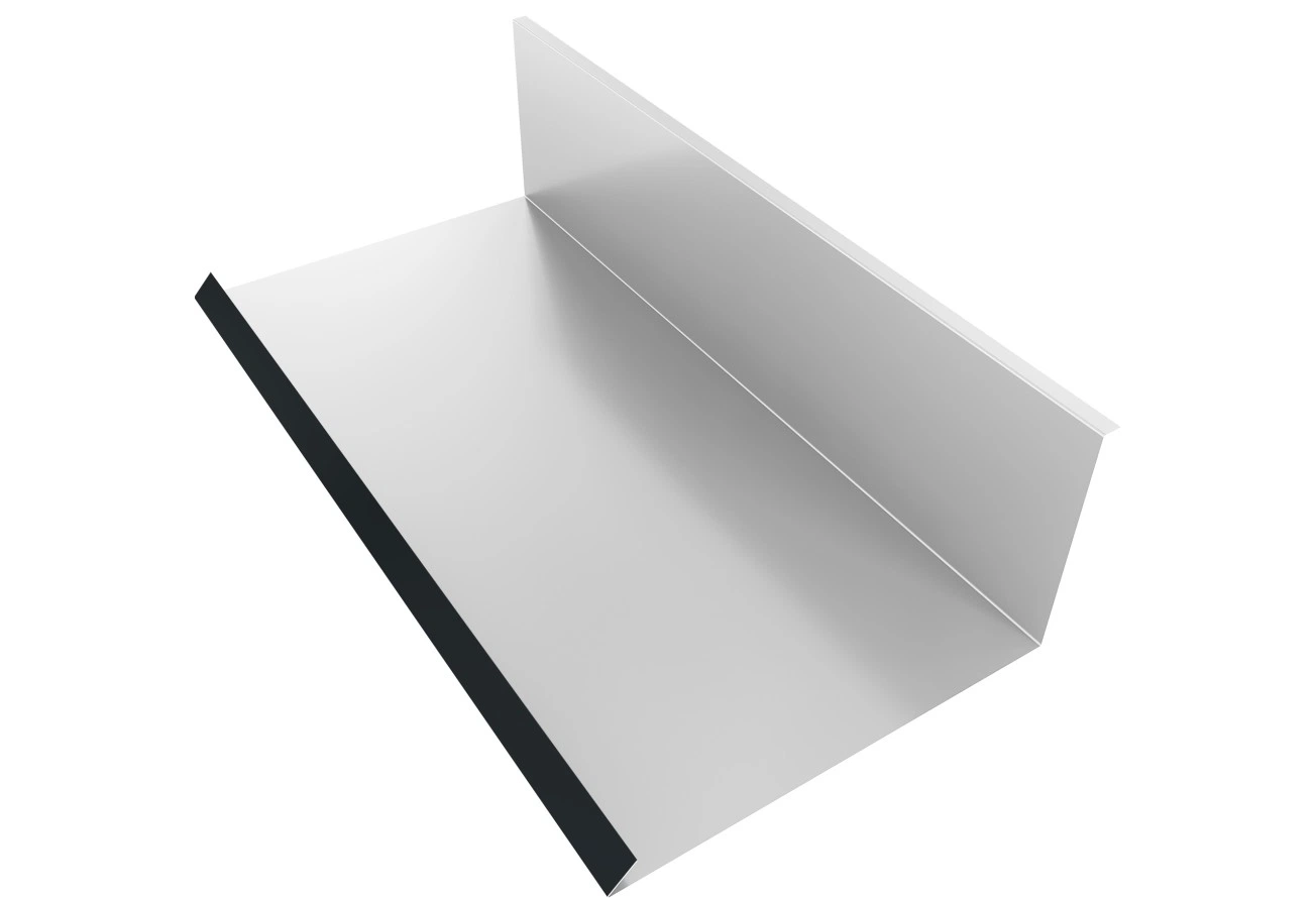 Планка примыкания нижняя к трубе 130х240 Grand Line 0,45 Drap ТХ RAL 7016 антрацитово-серый (3м)