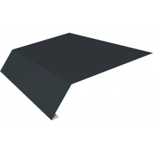 Карнизная планка 135х50 Фартук S14 над желобом Grand Line 0,45 Drap RAL 7016 антрацитово-серый (2м)