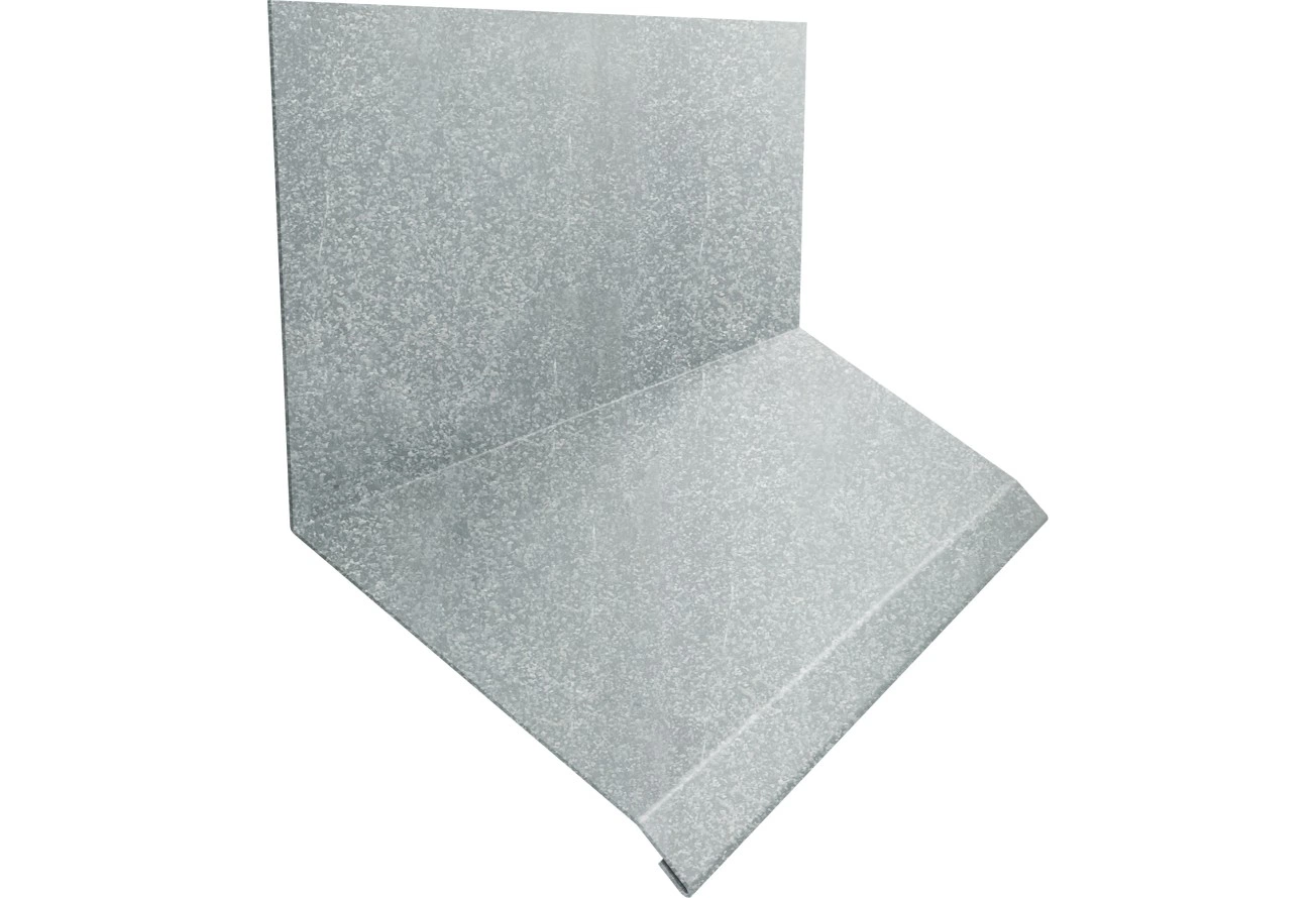 Планка примыкание верхнее к стене фальц 150х130х20 Grand Line 0,4 Zn (3м)