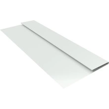 Планка стартовая Блок-хаус новый Grand Line 0,45 ПЭ двухсторонний с пленкой RAL 9003 сигнальный белый (2м)
