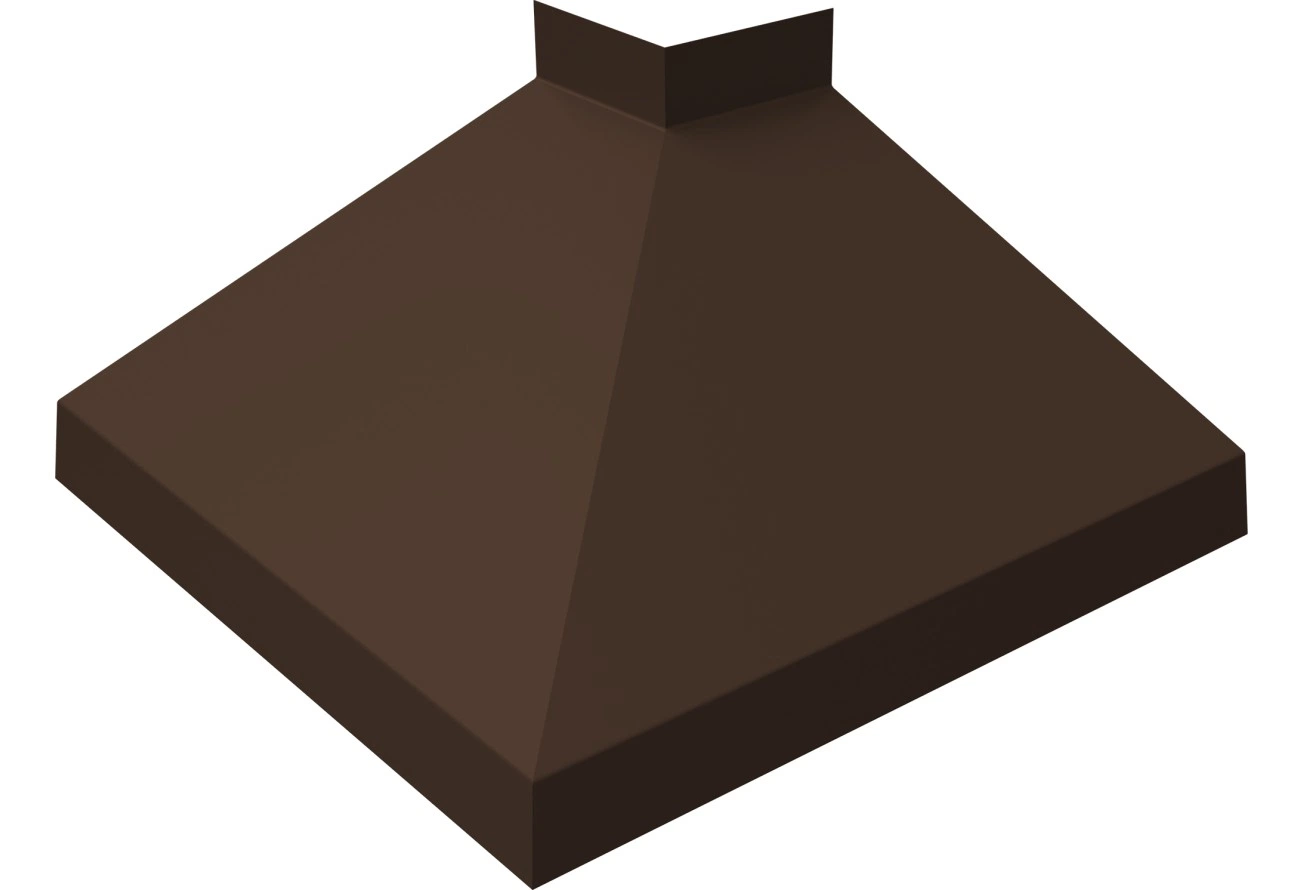 Угол отлива Grand Line внешний 150 мм 0,4 ПЭ двухсторонний с пленкой RAL 8017 шоколад