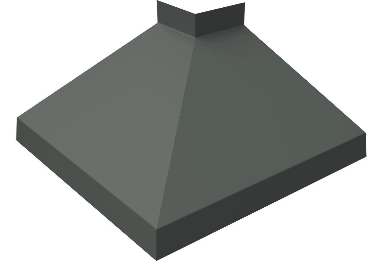 Угол отлива Grand Line внешний 250 мм 0,45 ПЭ с пленкой RAL 7005 мышино-серый