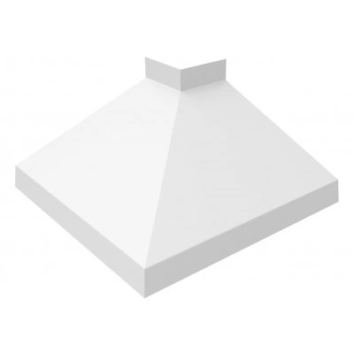 Угол отлива Grand Line внешний 250 мм 0,4 ПЭ с пленкой RAL 9003 сигнальный белый — 662538