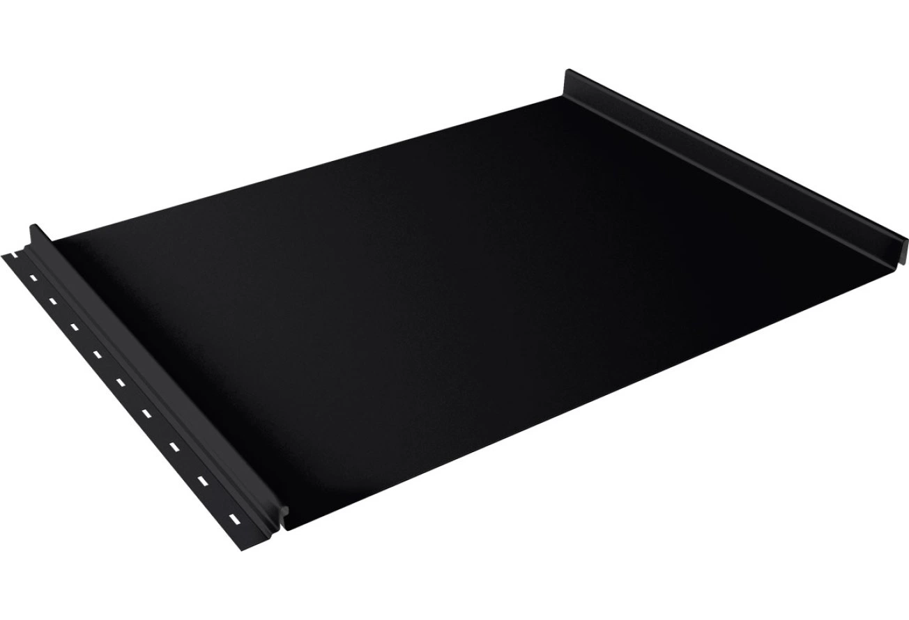 Кликфальц Grand Line 0,45 Drap ТХ двухсторонний с пленкой на замках RAL 9005 черный