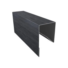 Планка П-образная заборная 17 Grand Line 0,45 Принт Премиум Серое дерево TwinColor (2,5м)