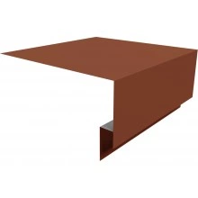 Планка околооконная сложная Блок-хаус новый 250х75х27 Grand Line 0,5 Сатин матовый ТХ RAL 8004 терракота (2м)