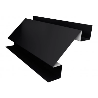Планка угла внутреннего сложного Блок-хаус новый Grand Line 0,5 Сатин матовый RAL 9005 черный (3м) — 667072 Планка угла внутреннего сложного Блок-хаус новый Grand Line 0,5 Сатин матовый RAL 9005 черный (3м) — 667072