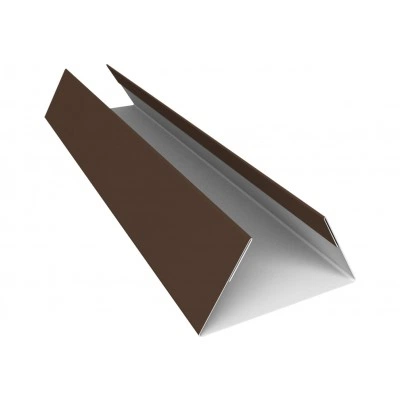 Планка стыковочная составная нижняя Экобрус Grand Line 0,5 Сатин матовый ТХ RAL 8017 шоколад (2м) — 668109 Планка стыковочная составная нижняя Экобрус Grand Line 0,5 Сатин матовый ТХ RAL 8017 шоколад (2м) — 668109
