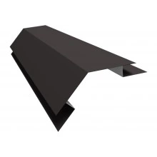 Планка угла внешнего сложного 135 градусов Экобрус Grand Line 0,45 Drap СТ RR 32 темно-коричневый (2м)