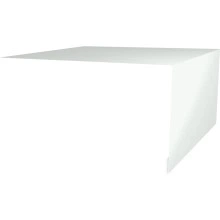 Планка околооконная простая 250х50 Grand Line 0,45 ПЭ двухсторонний с пленкой RAL 9003 сигнальный белый (3м)