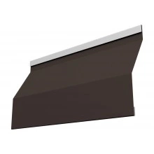 Ламель забора жалюзи Милан Слим Grand Line 0,5 Drap ТХ RR 32 темно-коричневый