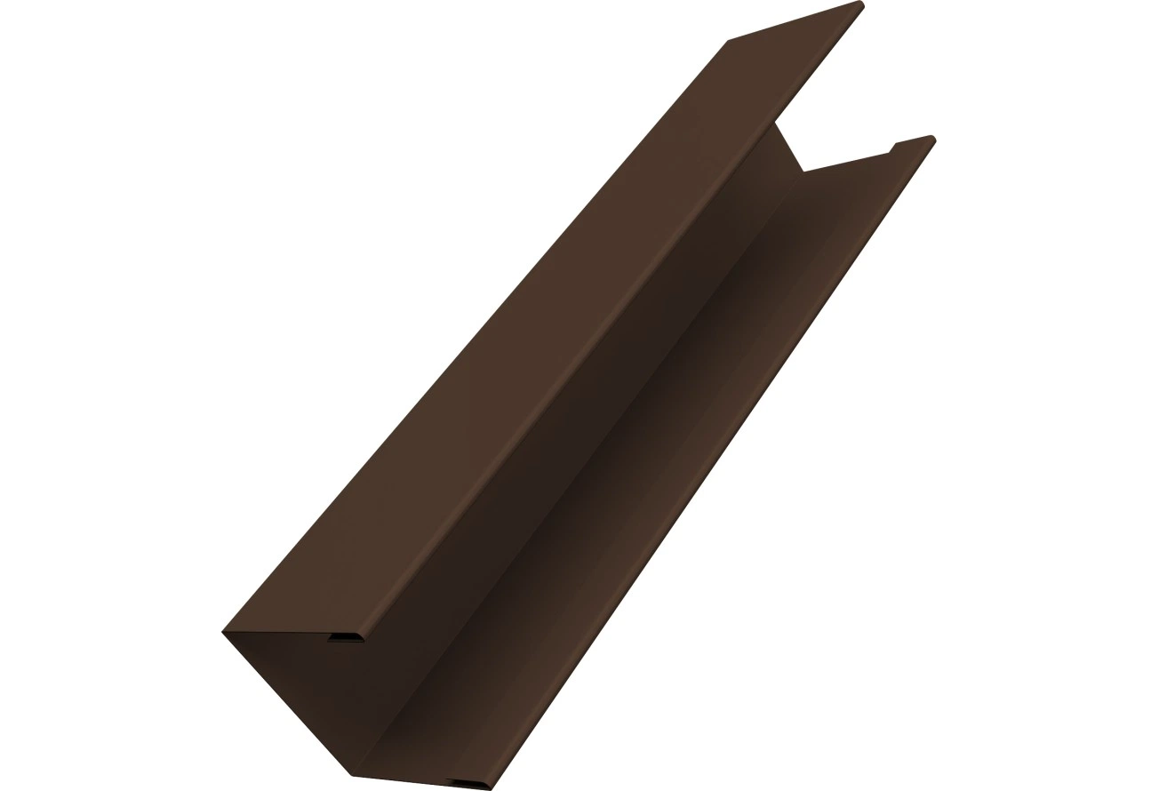 Крышка для забора жалюзи Милан Слим Grand Line 0,5 Атлас RAL 8017 шоколад (2м)