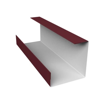 Планка угла внутреннего составная нижняя Экобрус Grand Line 0,45 Drap RAL 3005 красное вино (3м) — 672498 Планка угла внутреннего составная нижняя Экобрус Grand Line 0,45 Drap RAL 3005 красное вино (3м) — 672498