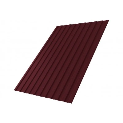 Профнастил С8A в01 Grand Line 0,45 ПЭ слим RAL 3005 красное вино — 674324