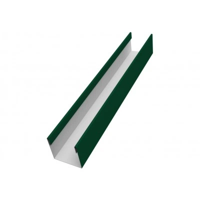 Стойка для забора жалюзи Милан Слим Grand Line 0,5 ПЭ RAL 6005 зеленый мох (2,5м) — 674611
