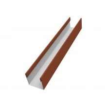 Стойка для забора жалюзи Милан Слим Grand Line 0,45 Drap RAL 8004 терракота (1,8м)