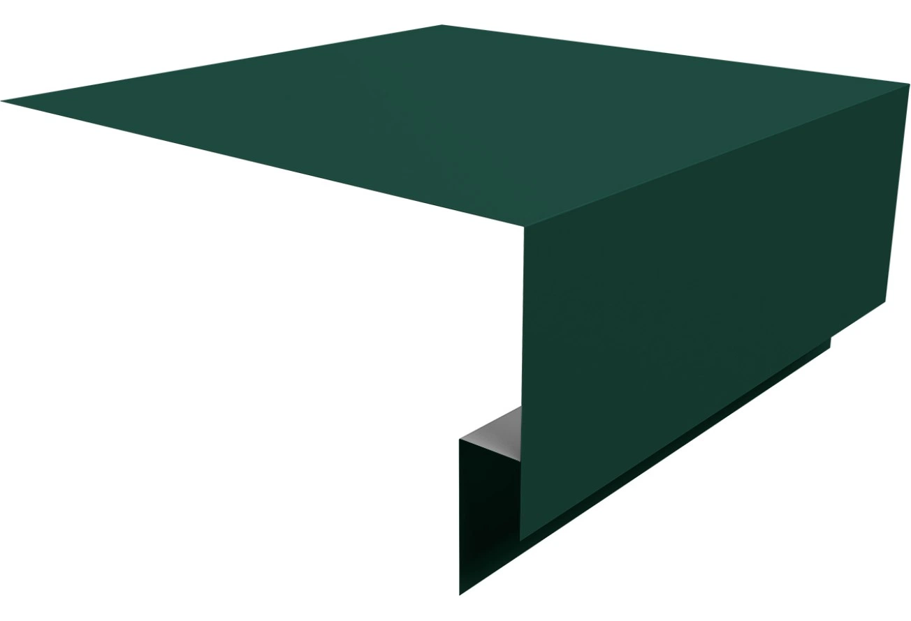 Планка околооконная сложная 200х75х18 (j-фаска) Grand Line 0,5 Сатин матовый ТХ RAL 6005 зеленый мох (2м)