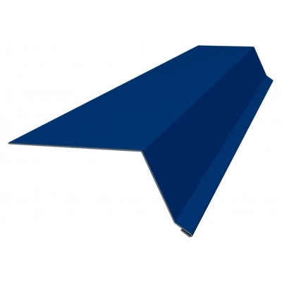 Планка капельник 100х55 Grand Line 0,45 ПЭ слим с пленкой RAL 5005 сигнальный синий (2м) — 675463