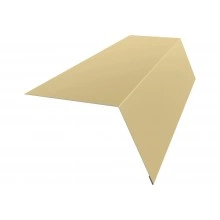 Карнизная планка широкая 100х85 Grand Line 0,45 ПЭ слим с пленкой RAL 1014 слоновая кость (2м)