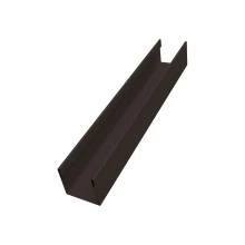 Стойка для забора жалюзи Милан Слим Grand Line 0,5 Атлас RR 32 темно-коричневый (2,5м)