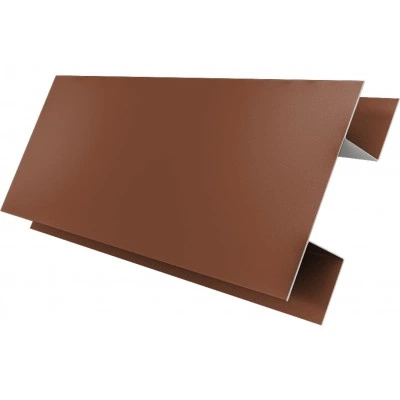 Планка H-образная стыковочная сложная Grand Line 0,45 Drap СТ RAL 8004 терракота (2м) — 676758