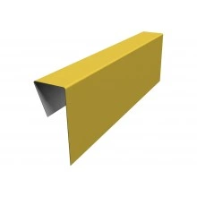 Планка приемная оконная фибросайдинга Grand Line 0,45 ПЭ с пленкой RAL 1018 цинково-желтый (3м)