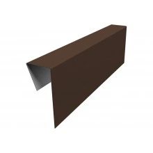 Планка приемная оконная фибросайдинга Grand Line 0,5 PurPro матовый RAL 8017 шоколад (3м)