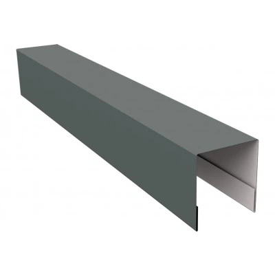 Планка боковая для забора из сайдинга Блок-хаус новый Grand Line 0,45 ПЭ RAL 7005 мышино-серый (2,06м) — 681911 Планка боковая для забора из сайдинга Блок-хаус новый Grand Line 0,45 ПЭ RAL 7005 мышино-серый (2,06м) — 681911