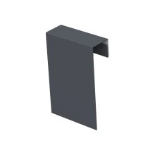 Соединительный профиль фибросайдинга Grand Line 0,5 Rooftop Бархат RAL 7024 мокрый асфальт (2 м)