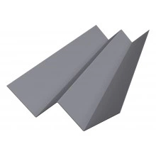 Угол внутренний фибросайдинга Слим Grand Line 0,45 Drap ТХ RAL 7004 сигнальный серый (3м)