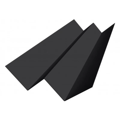 Угол внутренний фибросайдинга Слим Grand Line 0,45 Drap ТХ двухсторонний RAL 9005 черный (3м) — 692687 Угол внутренний фибросайдинга Слим Grand Line 0,45 Drap ТХ двухсторонний RAL 9005 черный (3м) — 692687