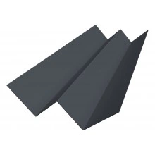 Угол внутренний фибросайдинга Слим Grand Line 0,5 Velur RAL 7024 мокрый асфальт (3м)