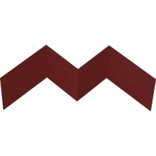 Угол внутренний фибросайдинга Grand Line 0,5 Сатин матовый ТХ RAL 3005 красное вино (3м)