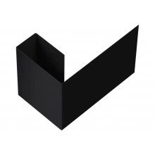 Финишный профиль фибросайдинга Grand Line 0,5 Velur RAL 9005 черный (3 м)