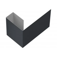 Финишный профиль фибросайдинга Grand Line 0,5 PurLite матовый RAL 7024 мокрый асфальт (3 м)